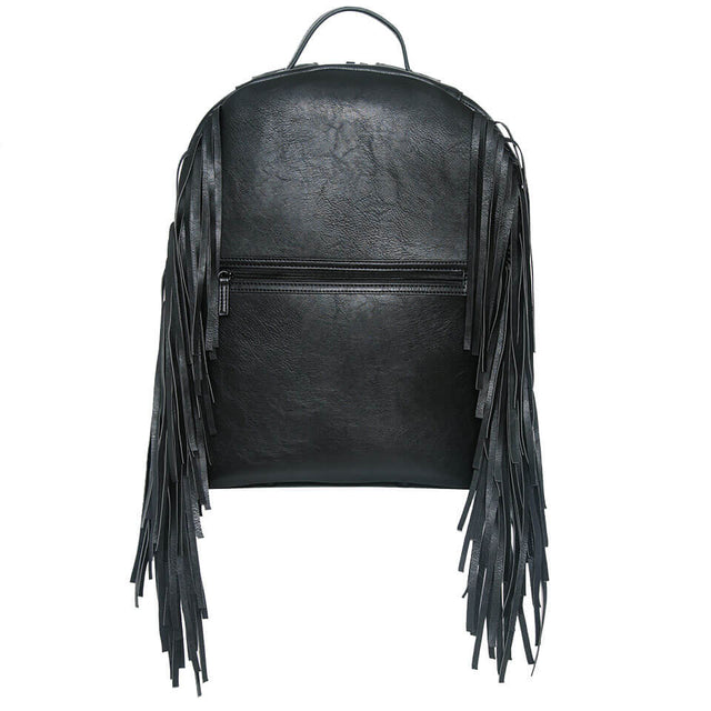 Fringe Vegan Leather Backpack